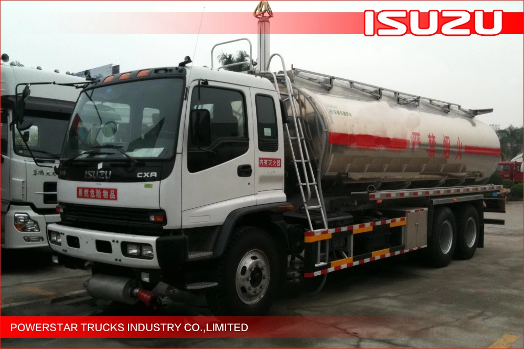 Camión cisterna de aceite combustible de aleación de aluminio personalizado 20000L Isuzu