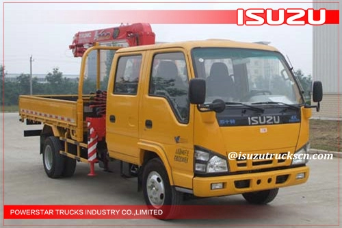 Grúa montada en camión de transporte Isuzu de 2,1 toneladas por encargo