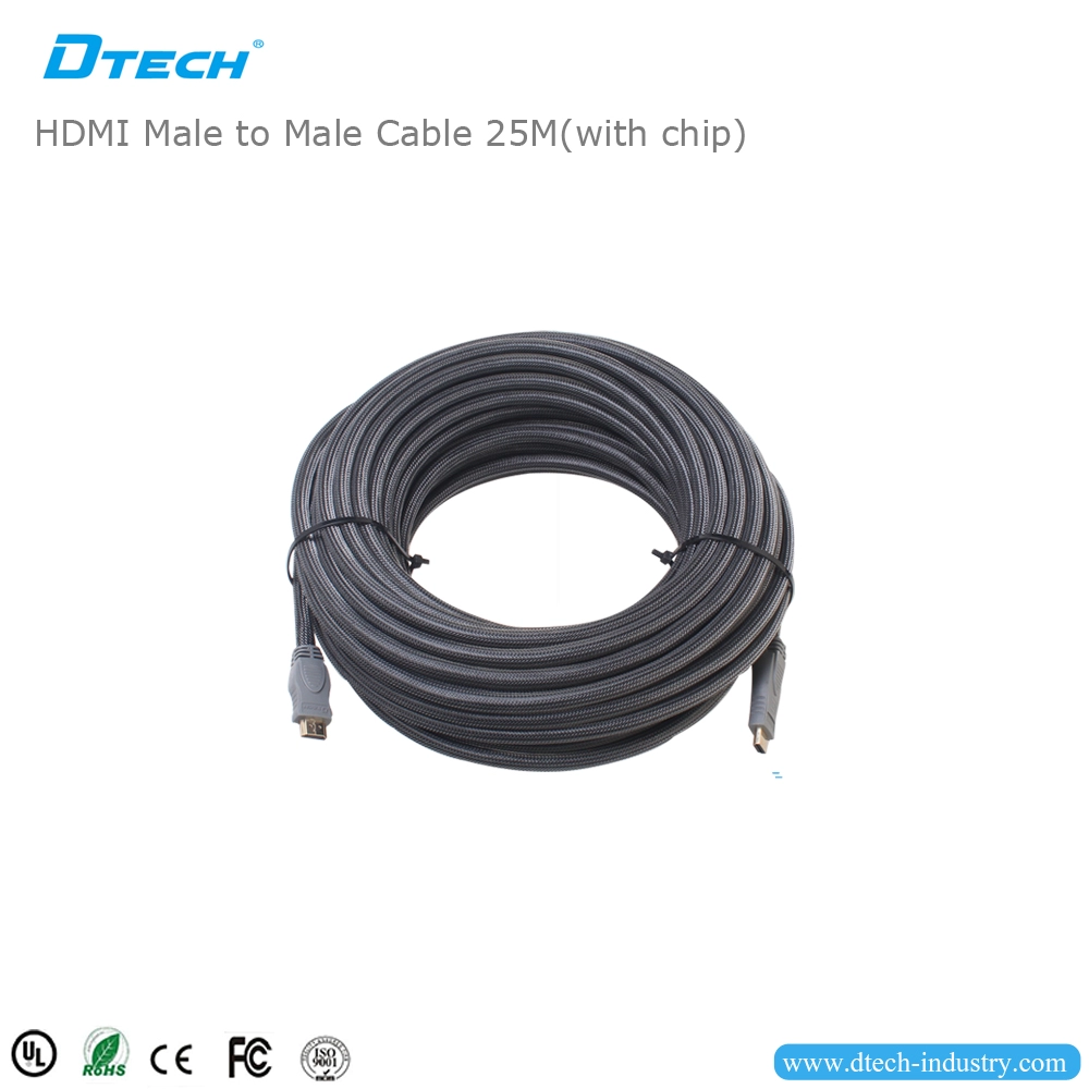 DTECH DT-6625C 25M cable hdmi con chip