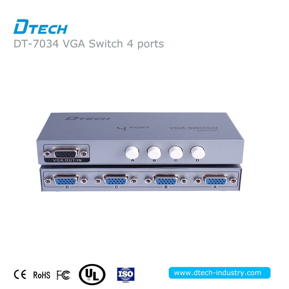 DTECH DT-7034 Conmutador 4 a 1 vga