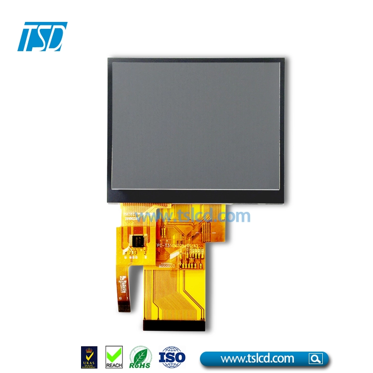 Ángulo de visión 6H LCD TFT QVGA de 3,5 pulgadas con interfaz RGB de 54 pines