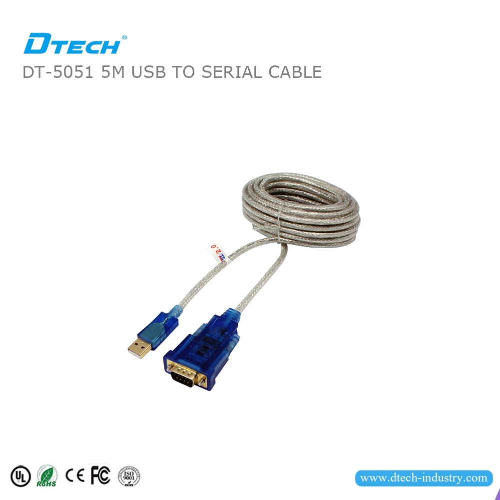 DTECH DT-5051 Cable USB 2.0 a RS232 Chip FTDI