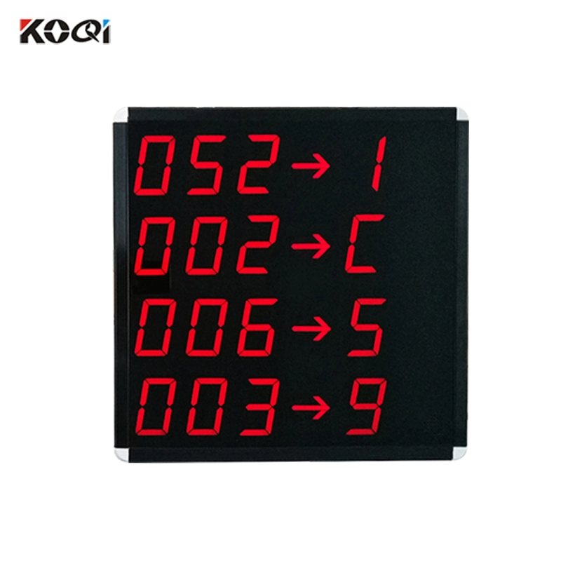 Sistema de llamada de número de cola inalámbrico del fabricante pantalla del sistema de gestión de cola Ycall KOQI
