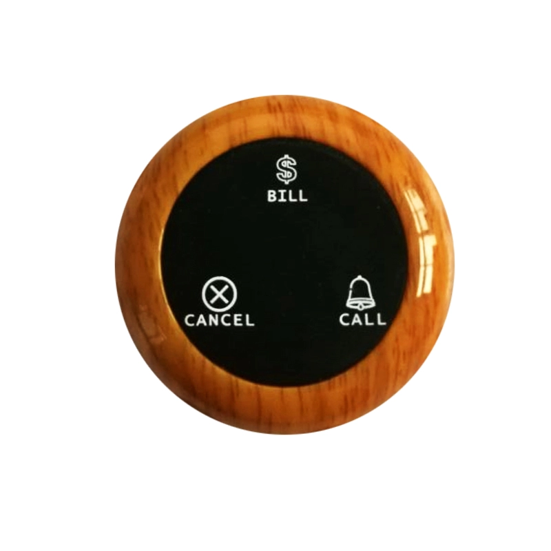 Sistema de llamada de buscapersonas con botón de camarero Marca Ycall