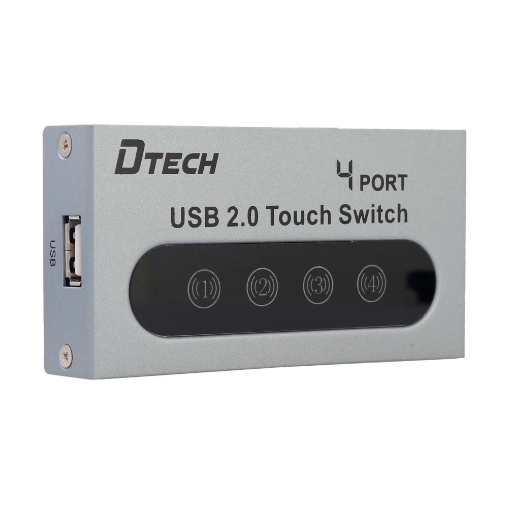 DTECH DT-8341 Conmutador de impresión manual compartido USB 4 puertos