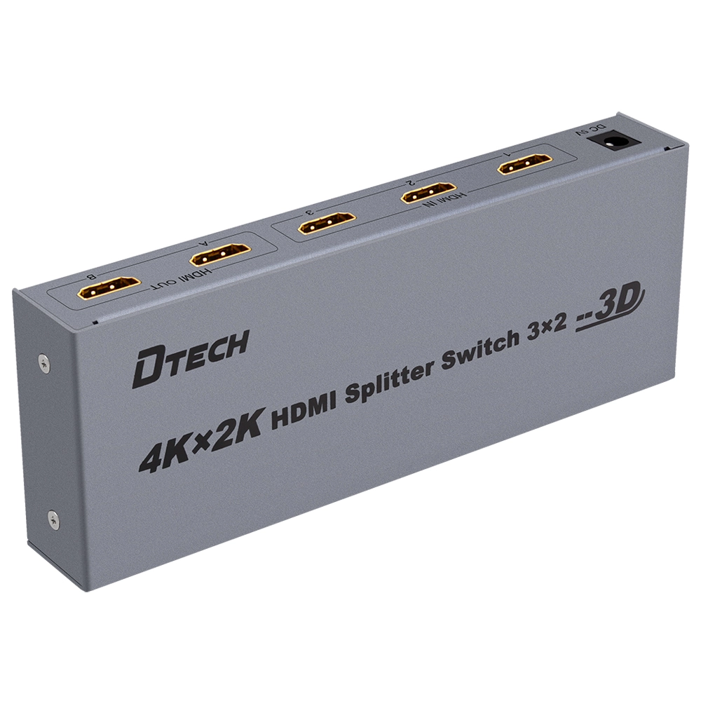 DTECH DT-7432 Interruptor divisor HDMI 4K 3 a 2