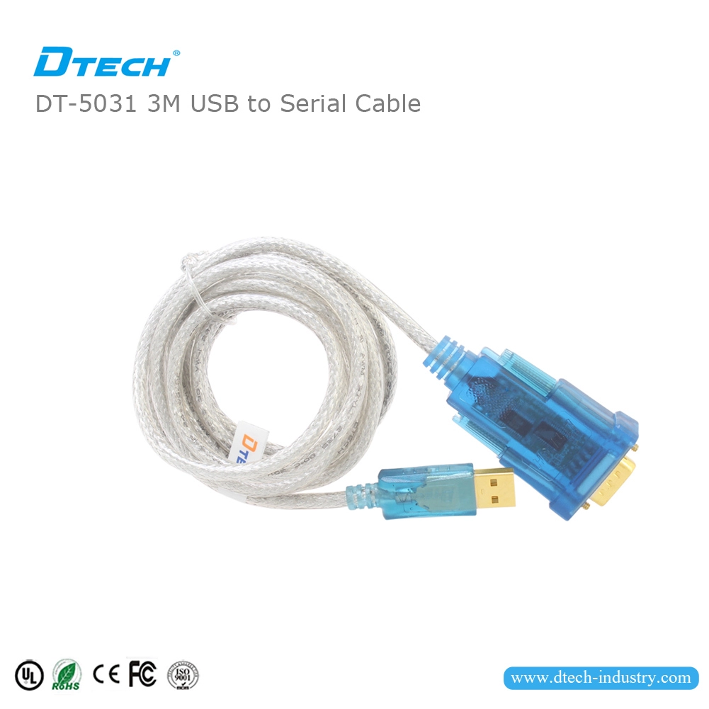 DTECH DT-5031 Cable USB 2.0 a RS232 Chip FTDI