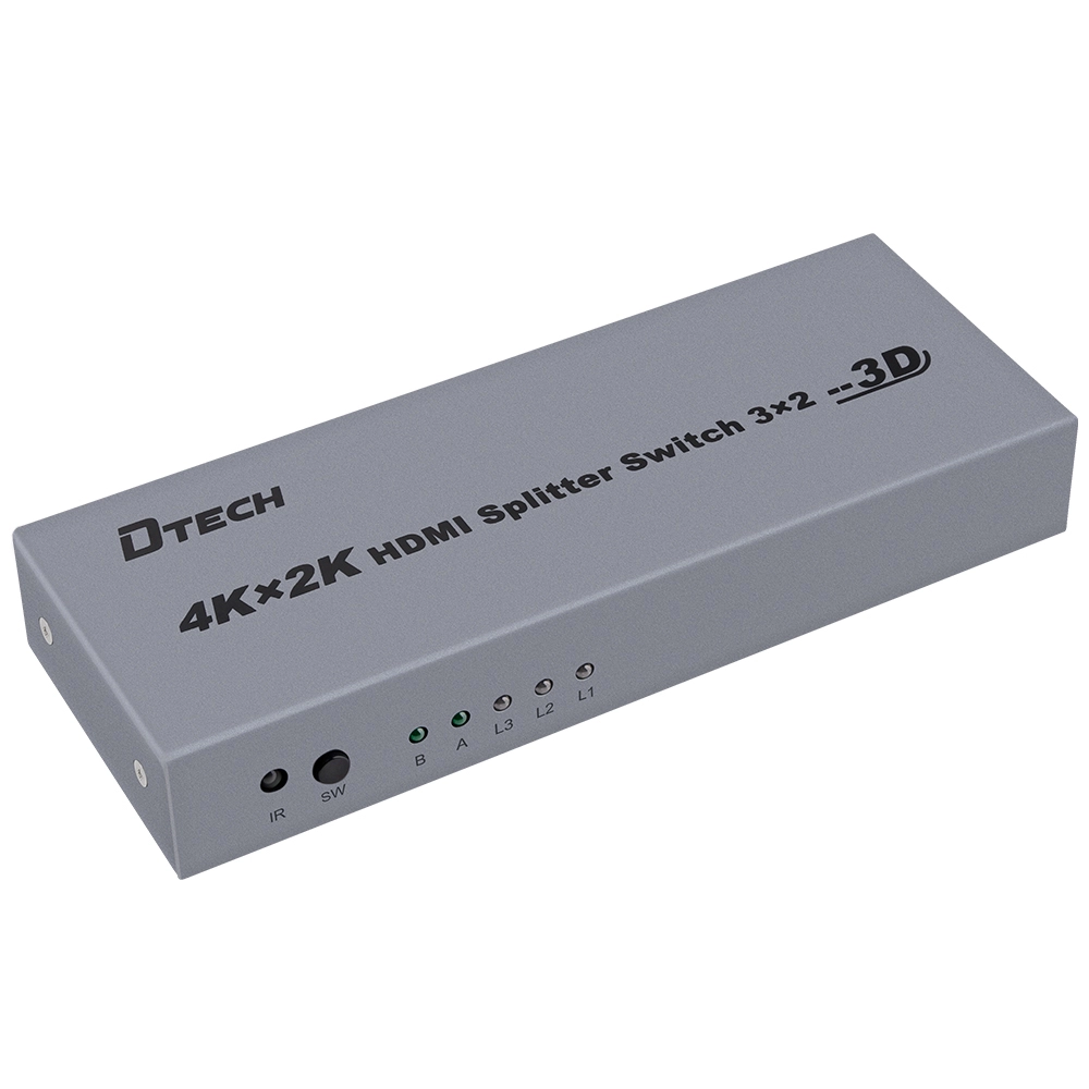 DTECH DT-7432 Interruptor divisor HDMI 4K 3 a 2