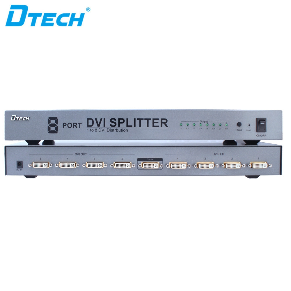 DTECH DT-7025 Divisor de 1 a 8 DVI