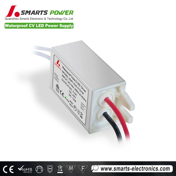 AC a DC 24V 12W Fuente de alimentación LED de voltaje constante