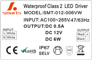 Controlador LED de voltaje constante de 12V 6W