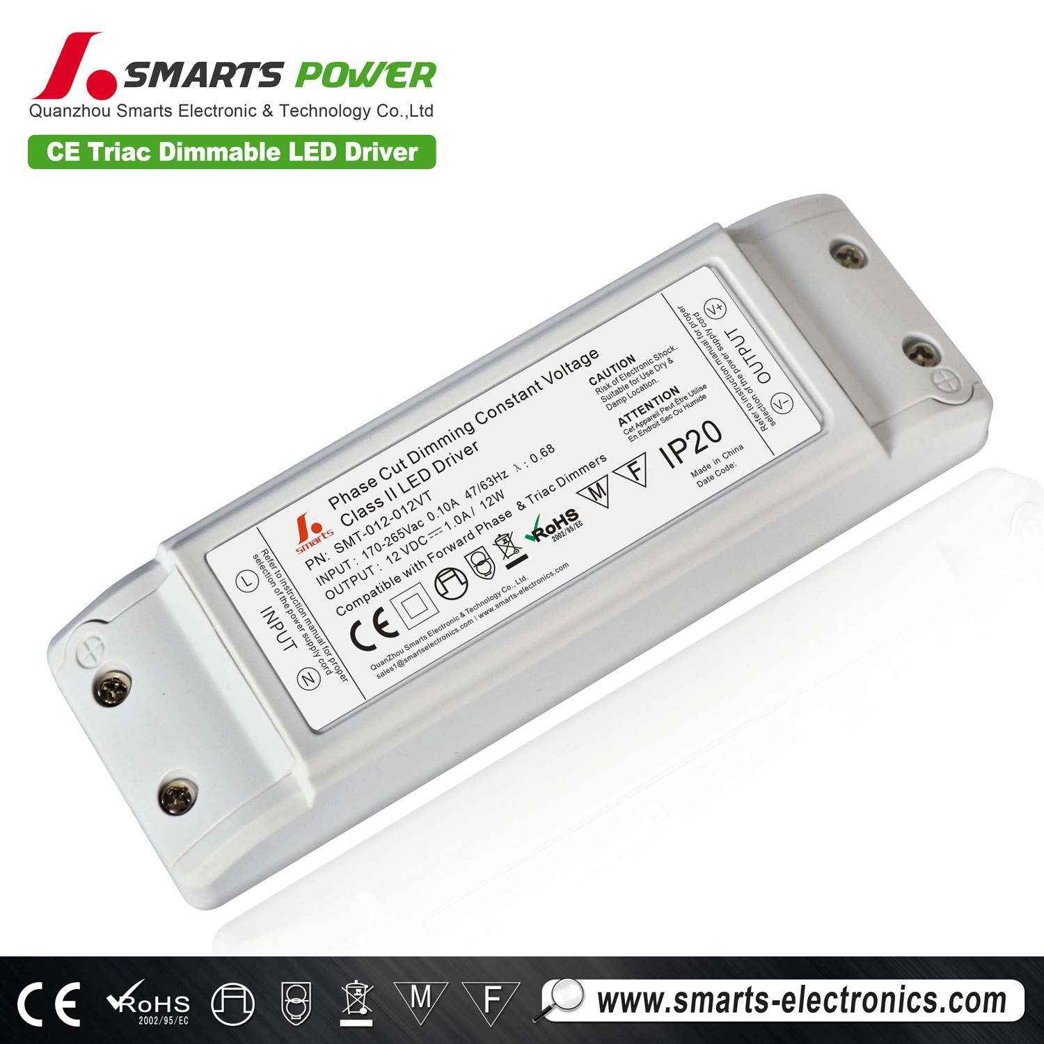 controlador led regulable triac 12v 6w