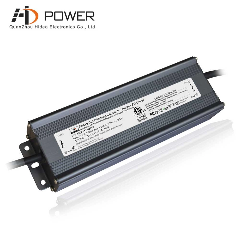 controlador led regulable ip67 100w para proyecto delgado de luces led