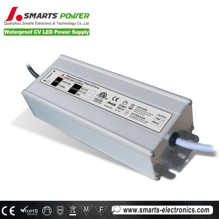 AC a DC 12V 90W Fuente de alimentación LED de voltaje constante