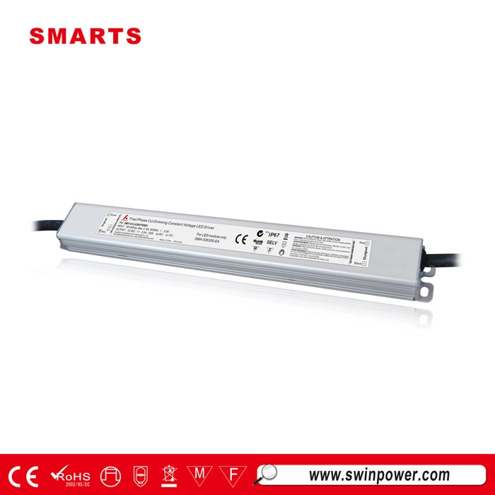 Fuente de alimentación LED impermeable regulable de 12 voltios CC ip67 30w