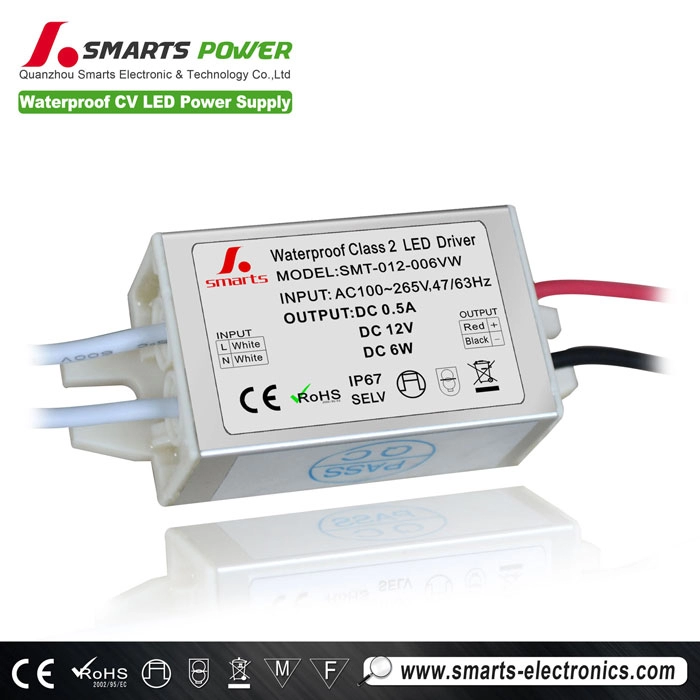 Controlador LED de voltaje constante CA a CC 12V 6W
