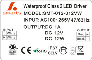 Fuente de alimentación LED de CA a CC 24 V 12 W
