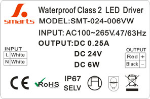 Controlador LED de voltaje constante de 24V 6W