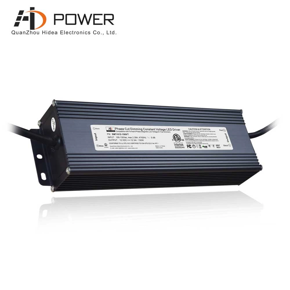 Controlador LED OEM de alta potencia de 12v 24v 150w listado en ETL