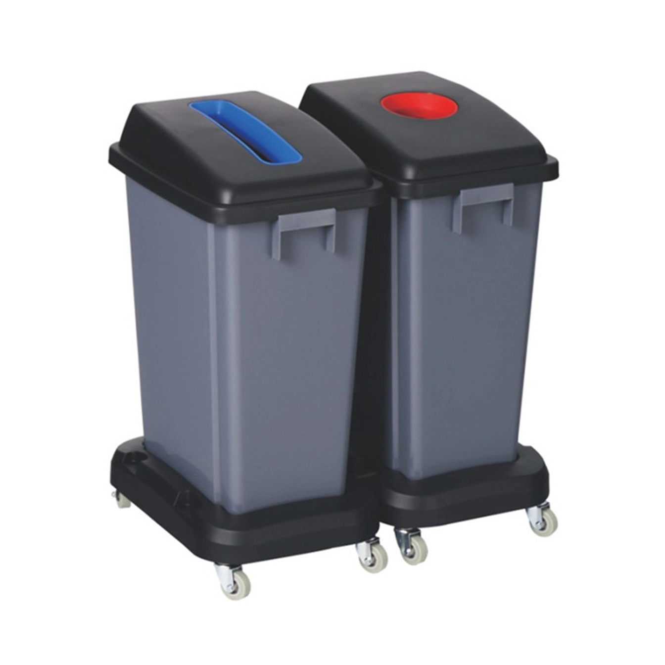 Cubos de basura de clasificación 60L con base