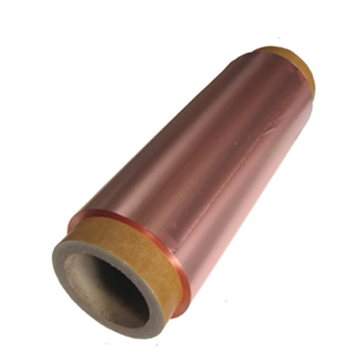 Lámina de cobre para sustrato de ánodo de batería
