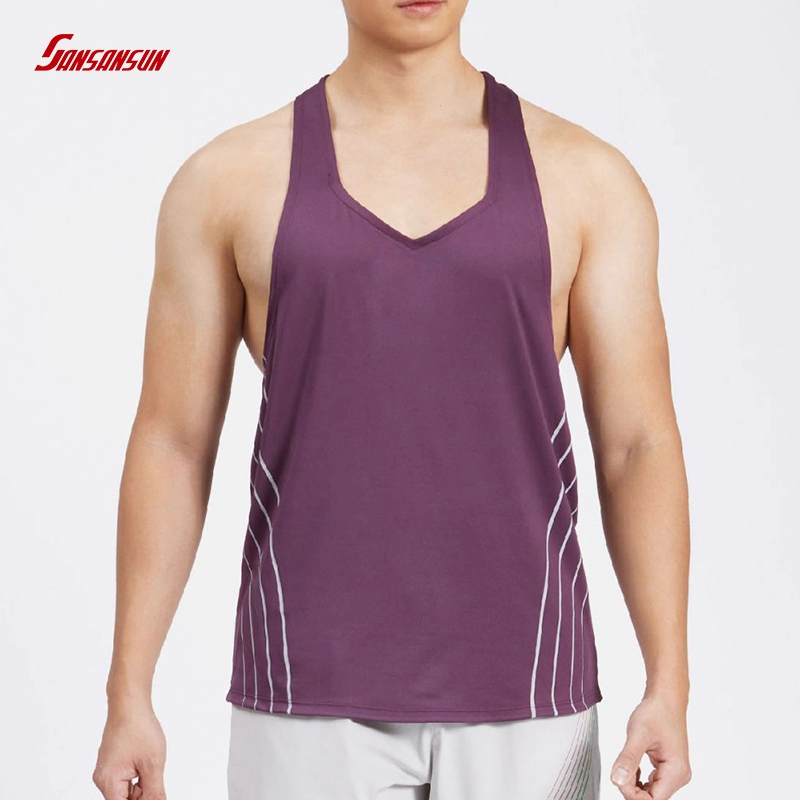Camiseta sin mangas personalizada vendedora caliente del desgaste del gimnasio de los hombres