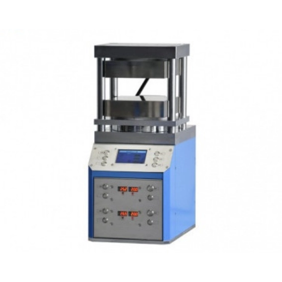 Prensa hidráulica automática de laboratorio de 300 ℃ 25T con placa de calentamiento doble ensanchada