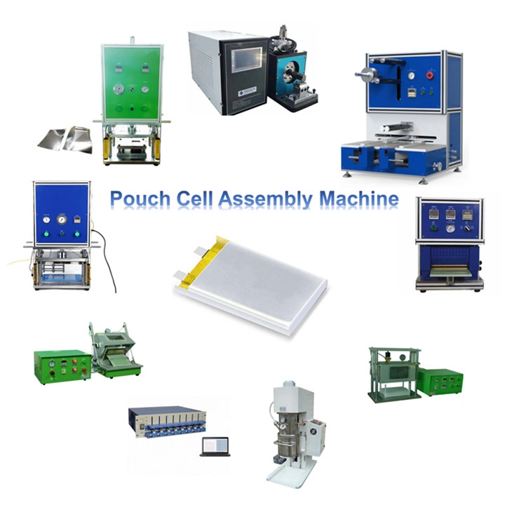 Línea de máquinas de ensamblaje de investigación de laboratorio de células de bolsa para la fabricación de células de bolsa