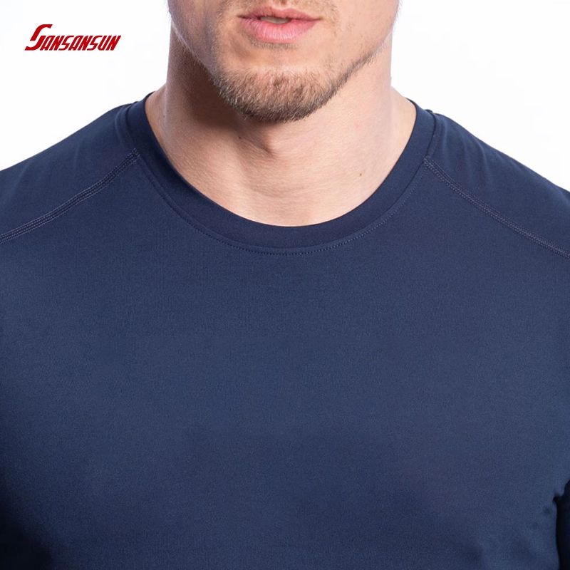 Camisetas de manga larga ajustadas de entrenamiento para hombre