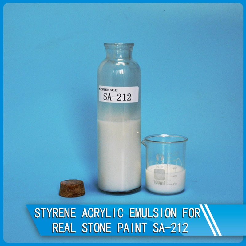Emulsión acrílica de estireno para pintura de piedra real SA-212