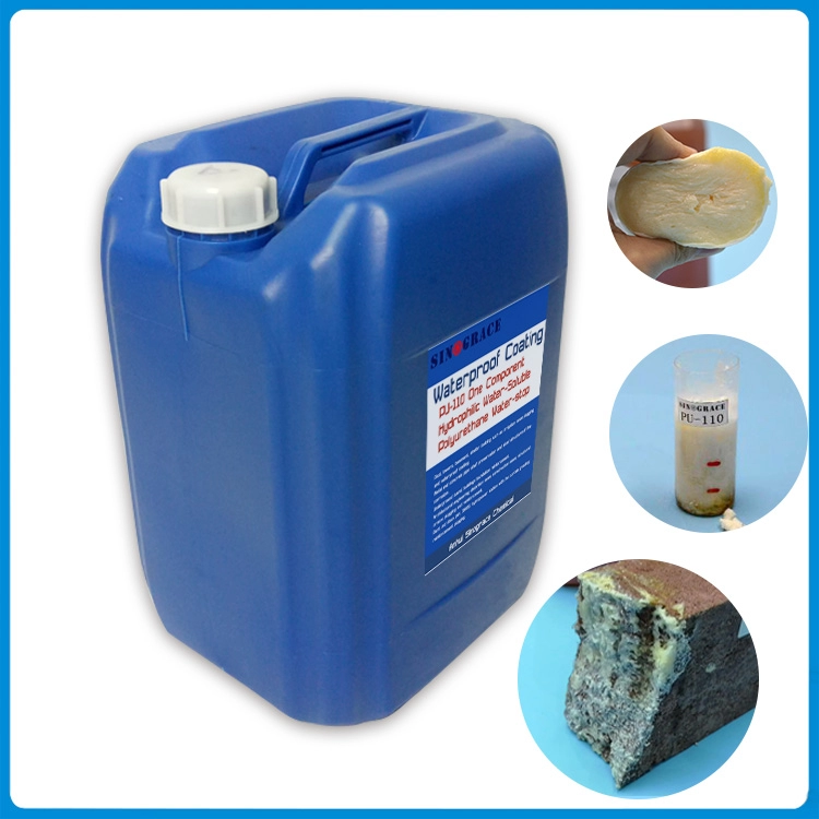 Gel/Flex PU-110 de espuma hidrófila de poliuretano soluble en agua de un componente