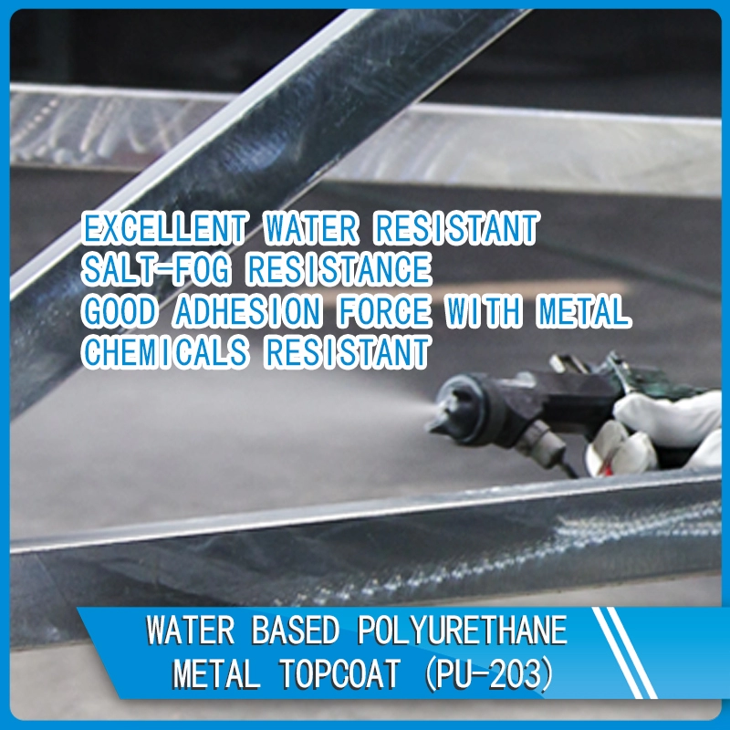 Acabado metal poliuretano base agua PU-203