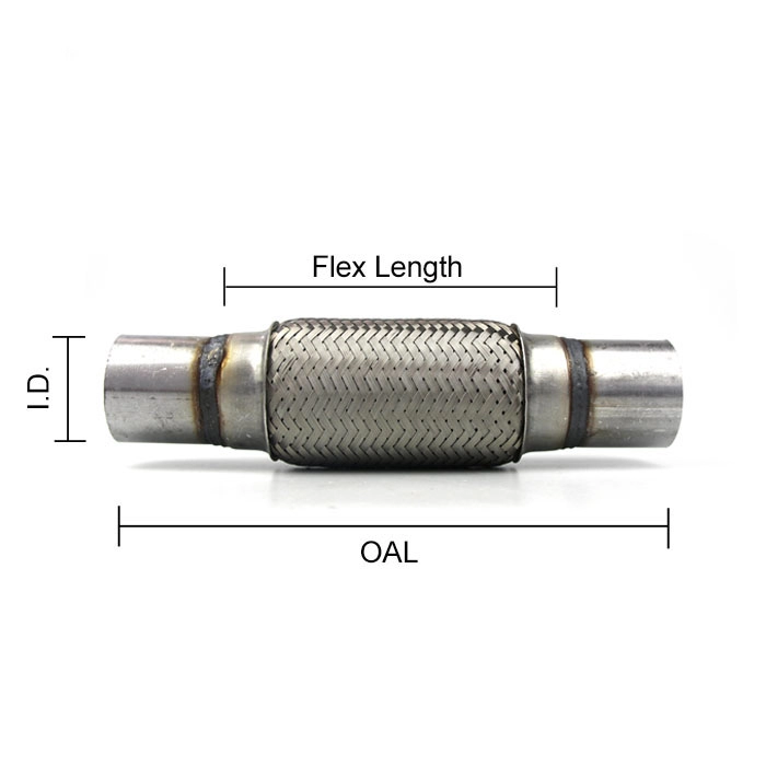 Tubo de escape flexible de 24 mm, 25 mm, 38 mm, 40 mm, 50 mm y 60 mm.