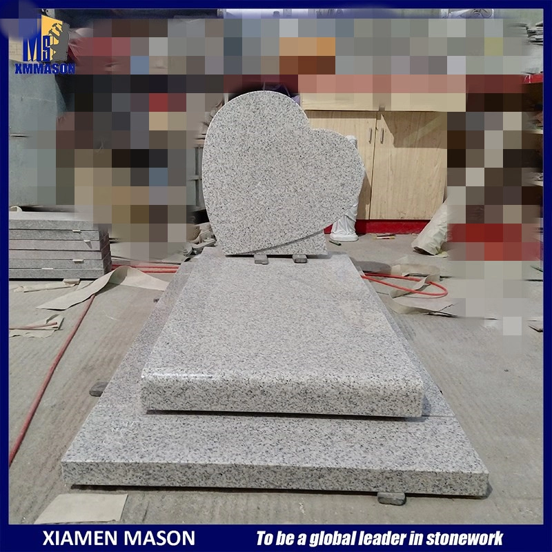 Mason Natural Stone Star White Good Price Heart Lápida para la venta