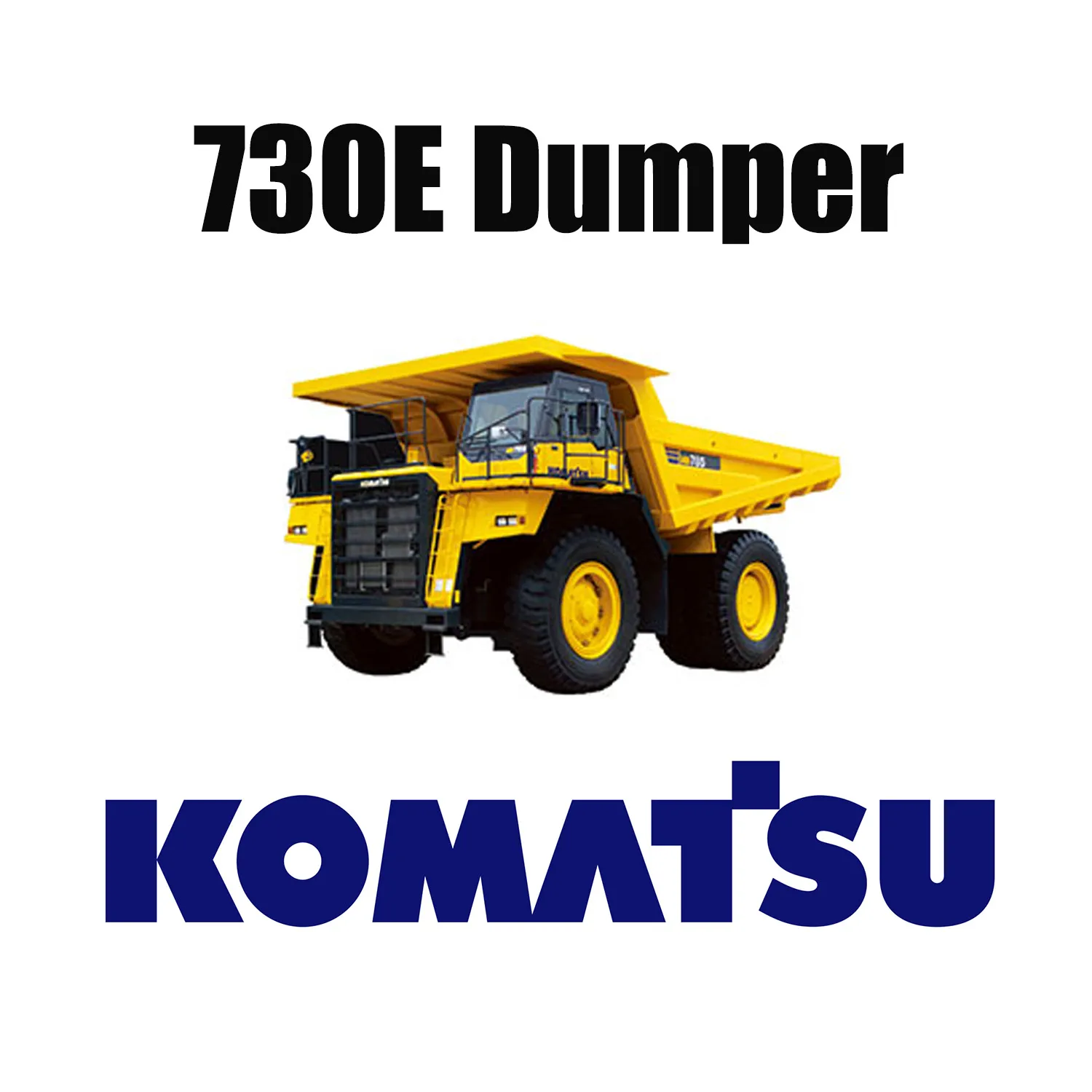 Camiones de transporte KOMATSU 730E equipados con neumáticos para minería OTR Giant 37.00R57
