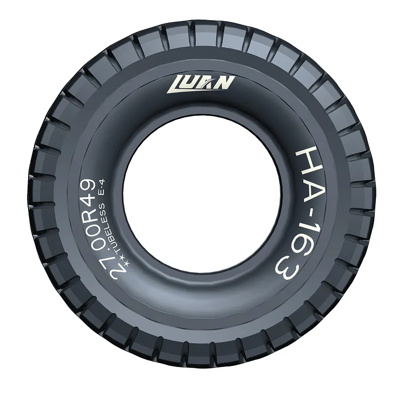 Neumáticos para excavadoras 27.00R49 de alta calidad aplicados a camiones volquete TEREX TR100