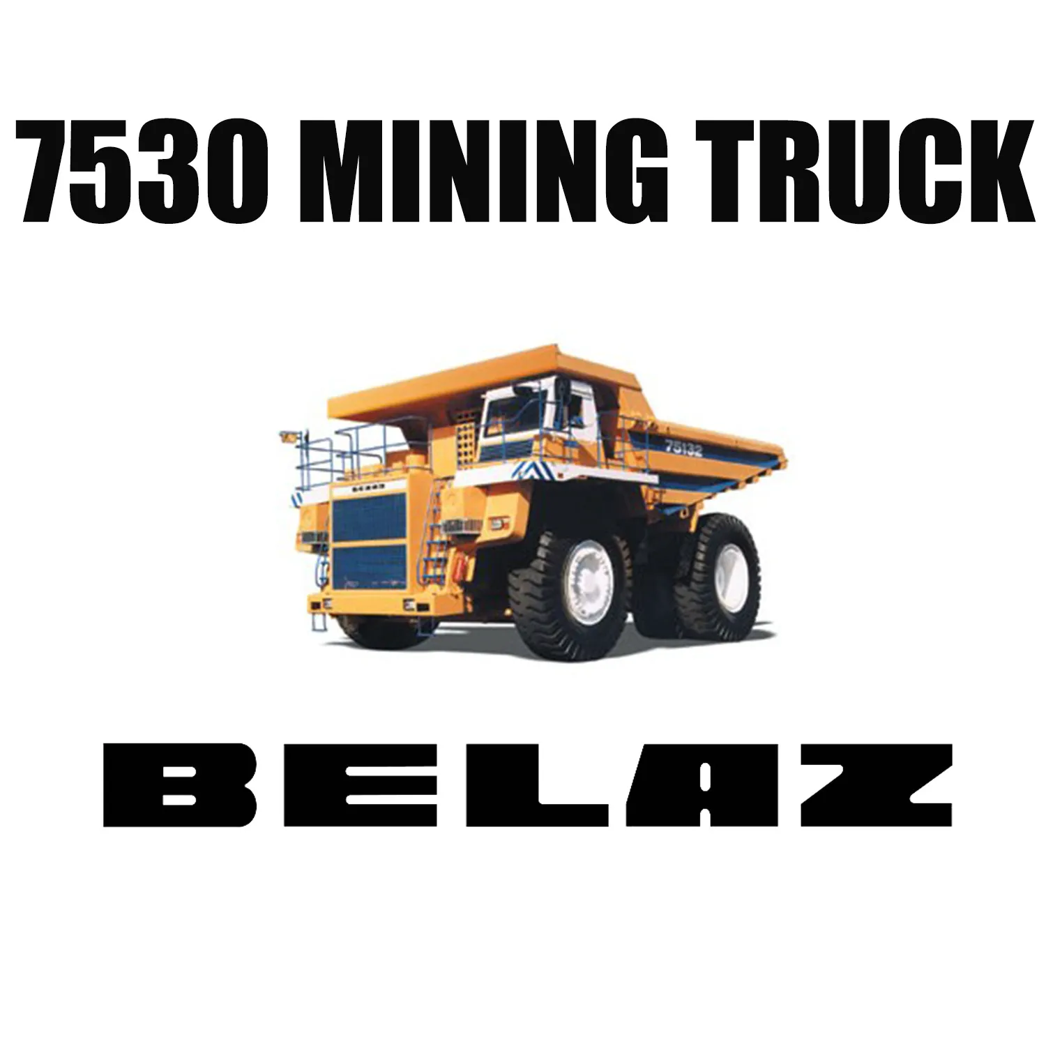 Camiones de transporte de minería BELAZ 7530 equipados con neumáticos radiales todoterreno 46/90R57