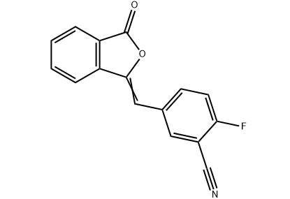 2-Fluoro-5-[(3-oxo-1(3H)-isobenzofuranilideno)metil]-benzonitrilo