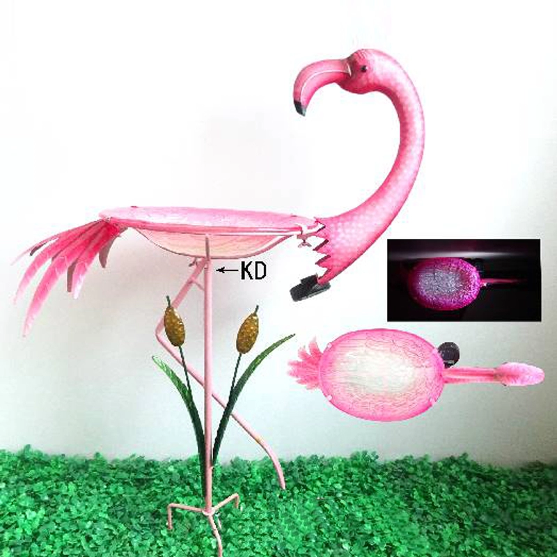 Flamingo Solar Led Bird Feeder Bubblers Estaca