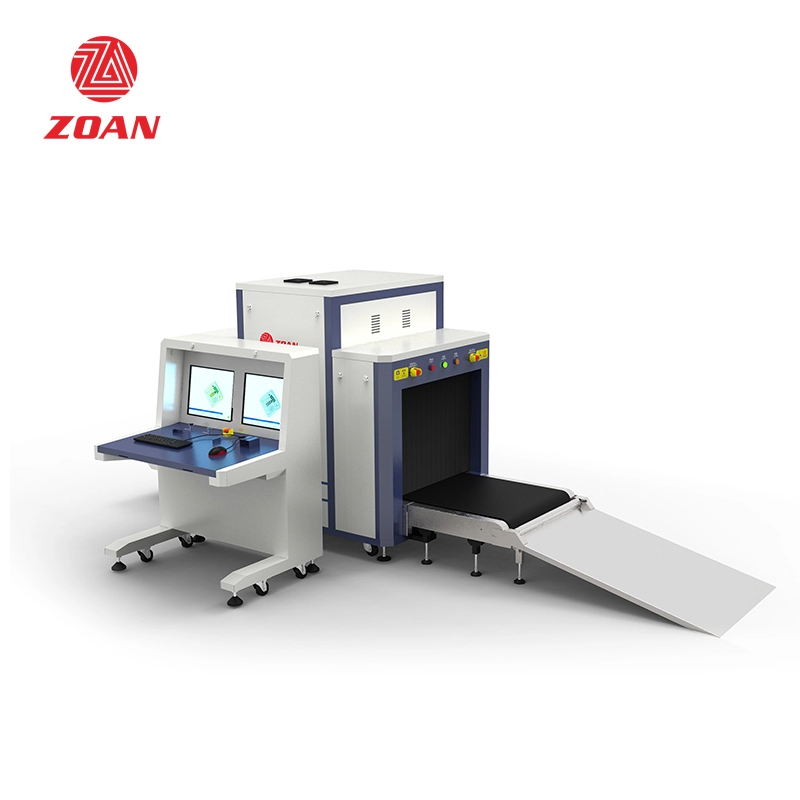 Máquina de equipaje de rayos X para aeropuerto Escáner de equipaje de rayos X en color de múltiples energías ZA8065