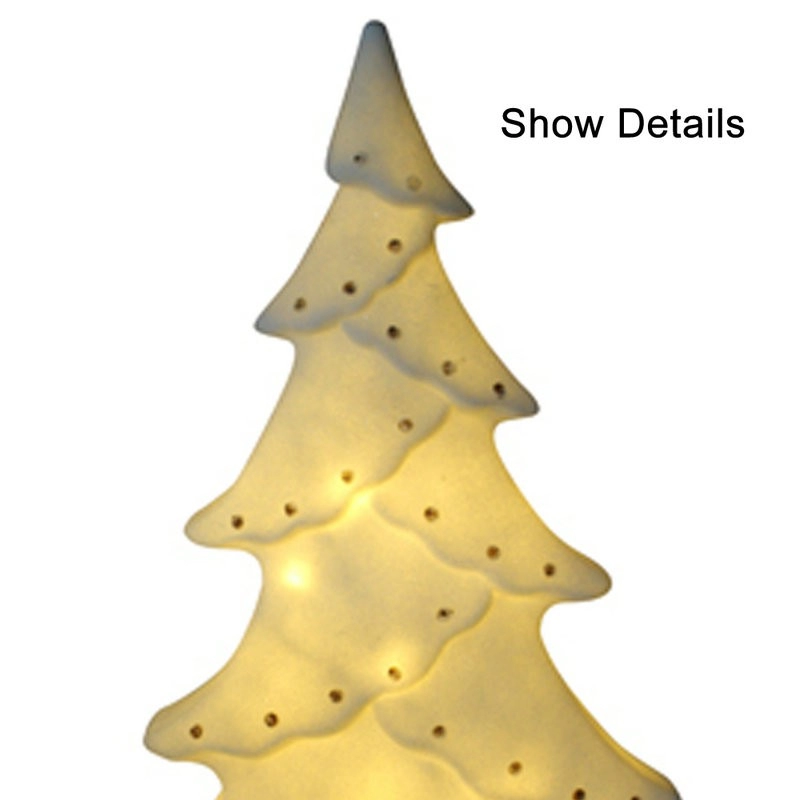 Árbol de luz LED de Navidad blanca para uso en exteriores con puntos
