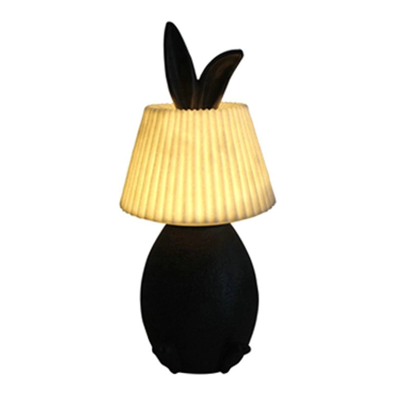 Iluminación de decoración de escritorio de conejo animal para decoración del hogar