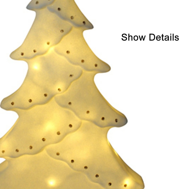 Árbol de luz LED de Navidad blanca para uso en exteriores con puntos