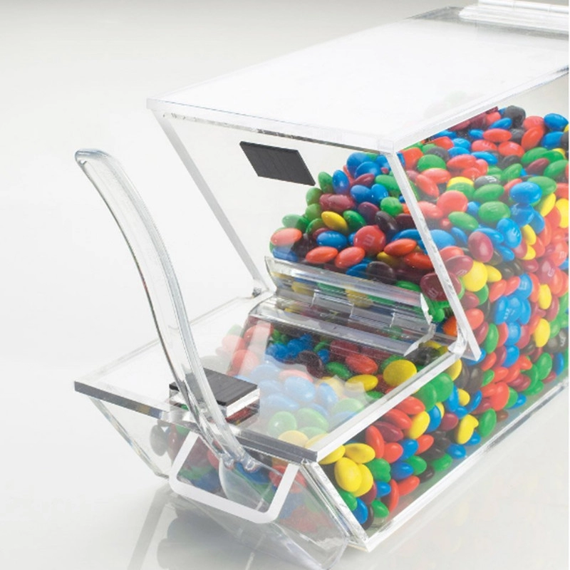 Caja de almacenamiento de alimentos de acrílico personalizada para exhibición de dulces