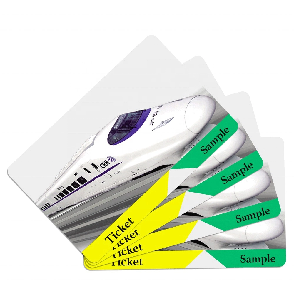 Tarjetas de boletos de metro de papel RFID con chip ultraligero Mifare para transporte público
