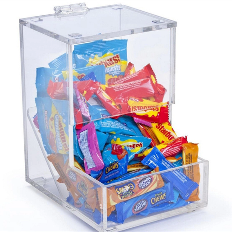 Cajas de lata de impresión agradable latas caja de dulces de chocolate acrílico
