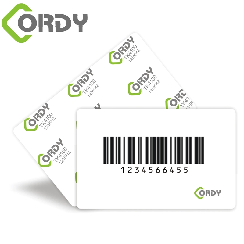 Tarjeta de código de barras de doble tarjeta RFID