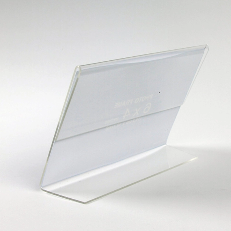 Soporte de letrero de menú transparente de acrílico personalizado para mesa