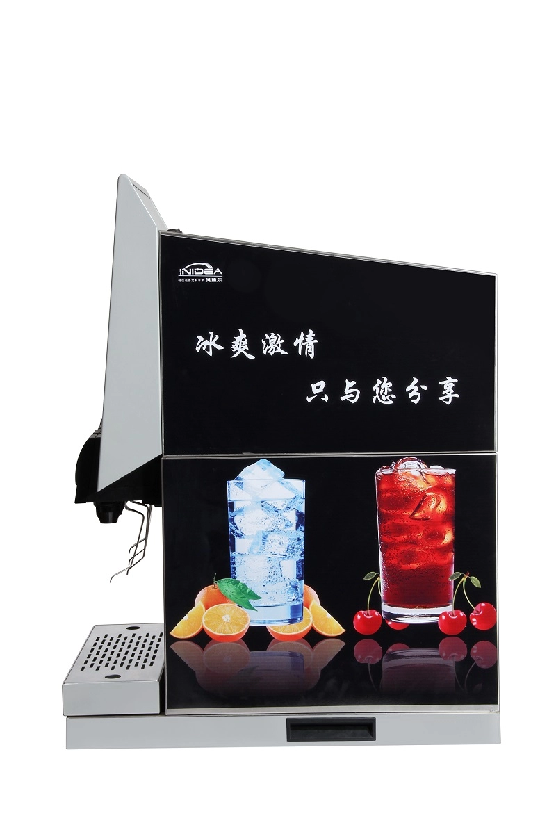 Dispensador comercial de refrescos con gas de 4 sabores