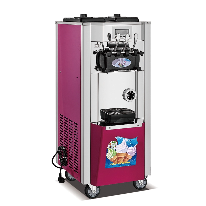 Máquina comercial de helado suave de 3 sabores